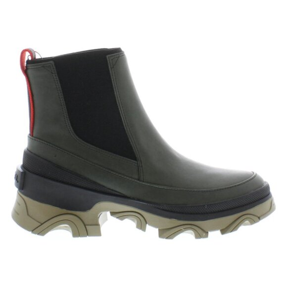 Sorel Ankle Boots in Olive and Red - Picture 3 of 4